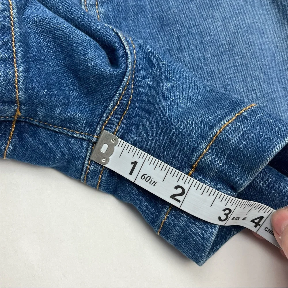 Veronica Beard Jeans Jaylen Short High Rise Womens Size 32 / 14 Blue‎ Denim NEW